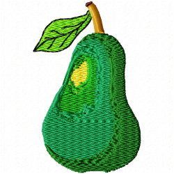 Pear Embroidery Design 4 Pear Embroidery Design 4